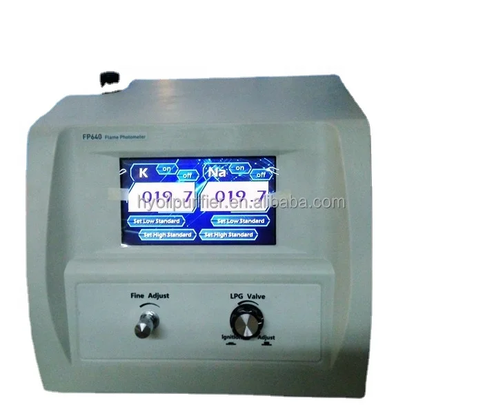 FP-640 Factory Price Digital Flame Photometer with Small Air Compressor