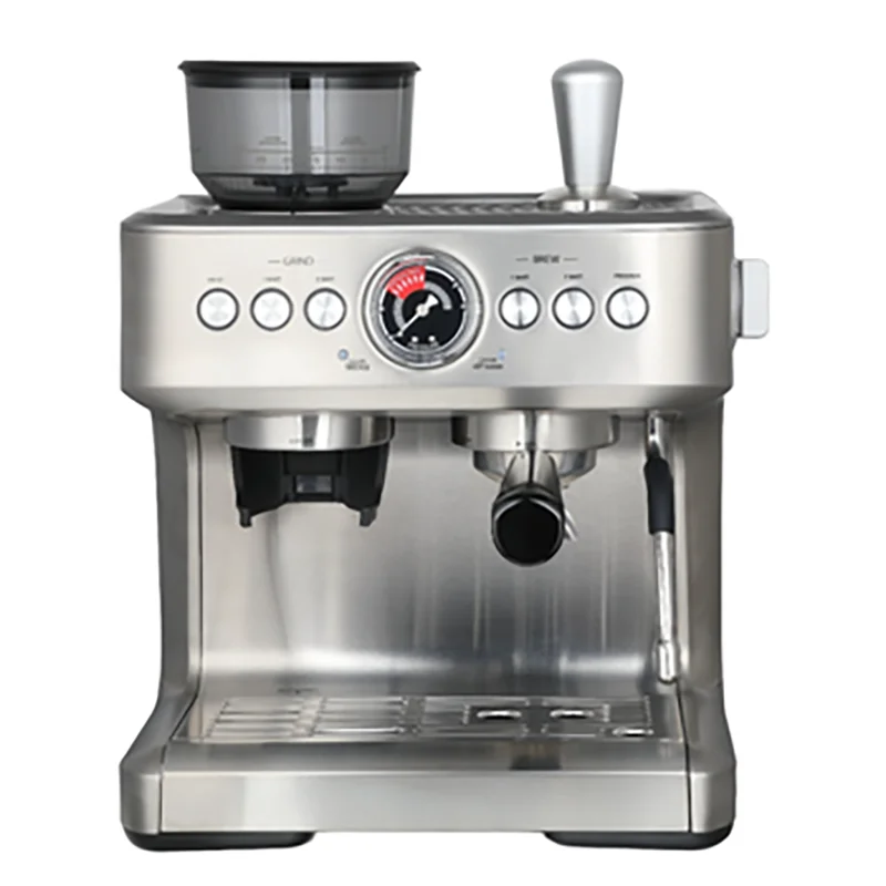 

Cheap Semi-Automatic 15 Bar Espresso Machine With Milk Frother Stainless Steel Digital Control For Cappuccino