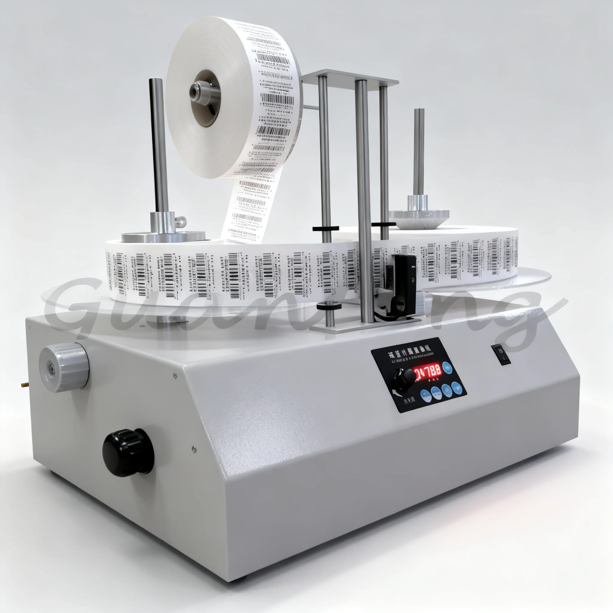 R150 Label Rewinder, Adjustable Speed Bidirectional Rewinder for Self-adhesive Barcode Clothing Labels, New Model