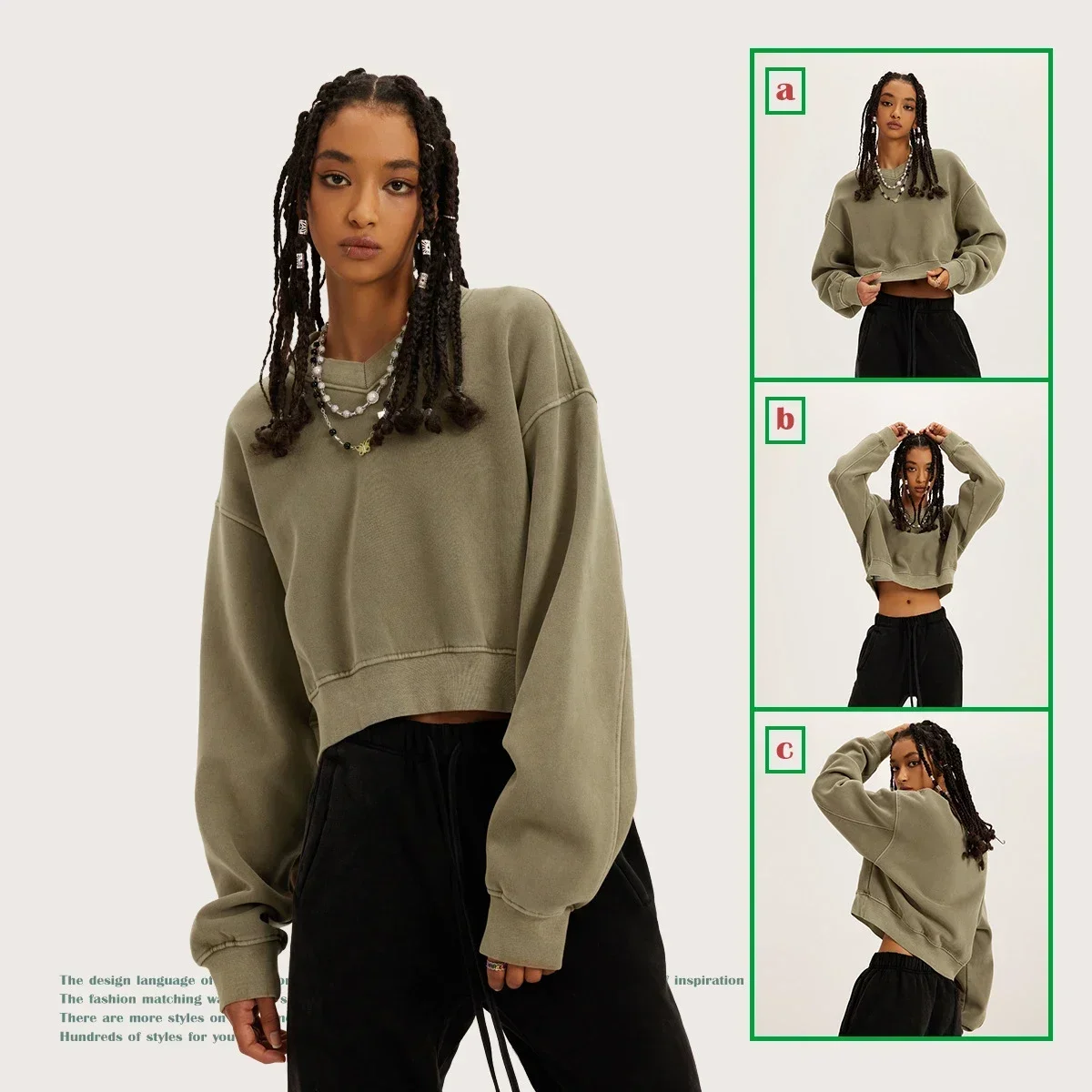 New Fashion Hip Hop Clothing woman Jazz Dance Costumes Girls V-Neck Tops Sweatshirt Navel Clothing Hip-hop Jazz Suit