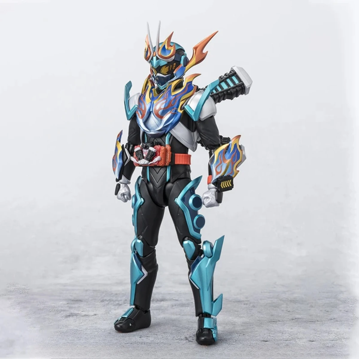 Oryginalny model anime Kamen Rider firmy Bandai, zestaw do składania Fire Gotchard Steamhopper, figurka akcji SHF, model do samodzielnego montażu, prezent na Boże Narodzenie.