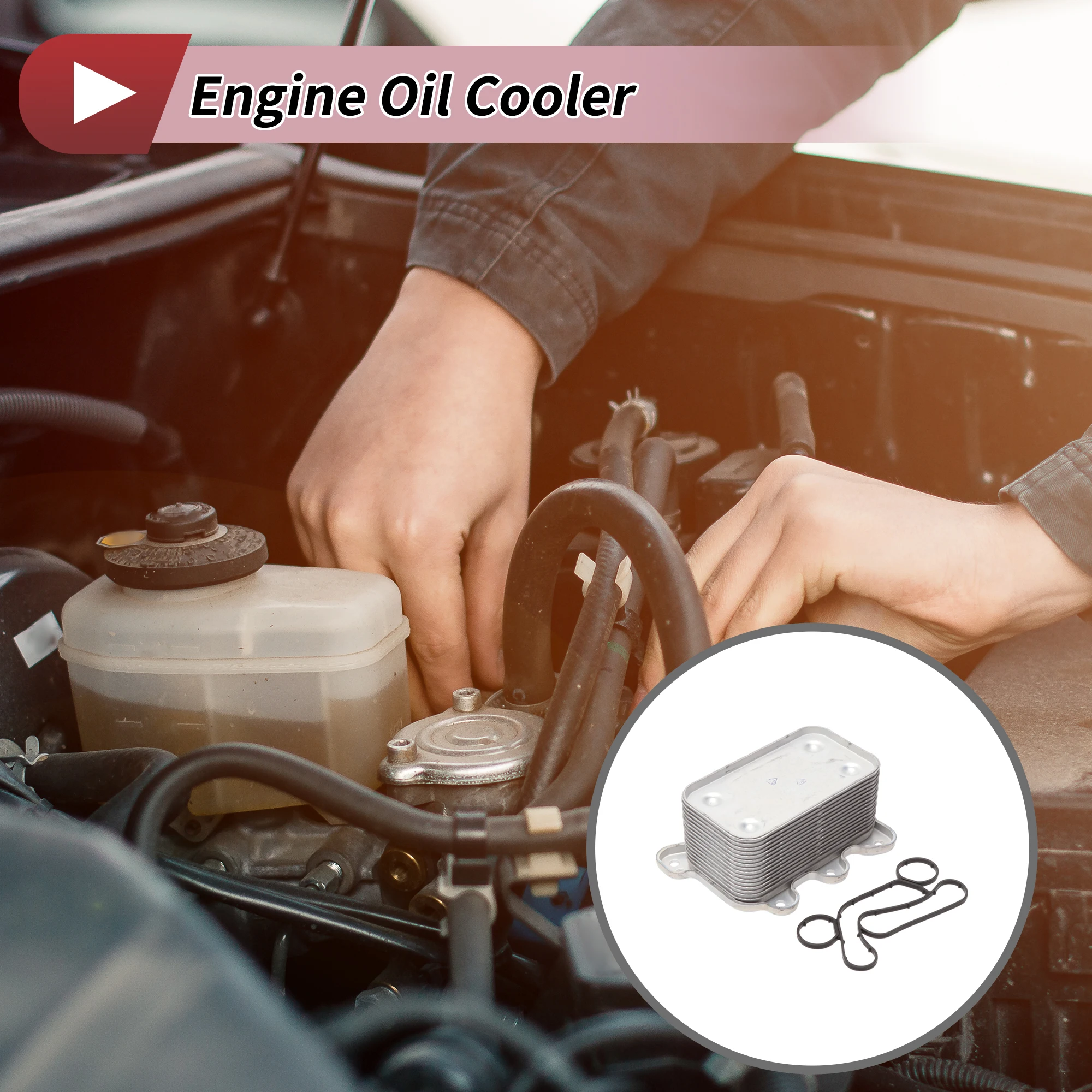 

Масляный радиатор двигателя UXCELL для Mercedes E-CLASS (W211) 03-08 No 6281880201 Trans Cooler