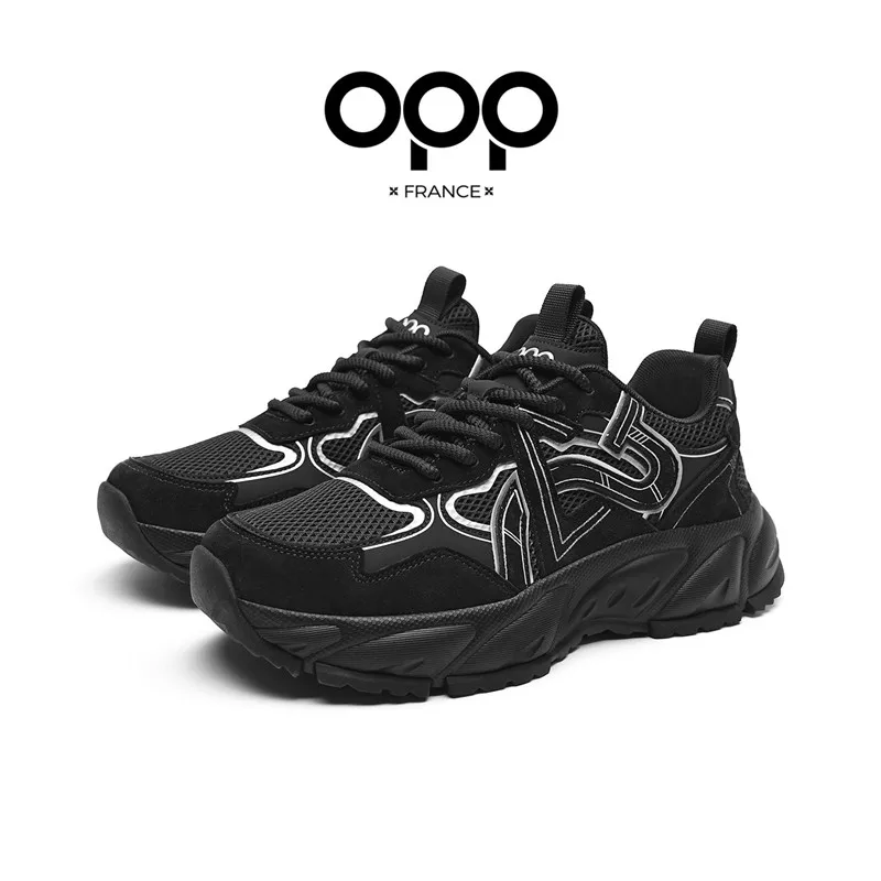 OPP Men's New air summer Shoes Flats With Running Blance Sports 574 Shoes Footwear Sneakers Genuine Leather Lace-up view 4