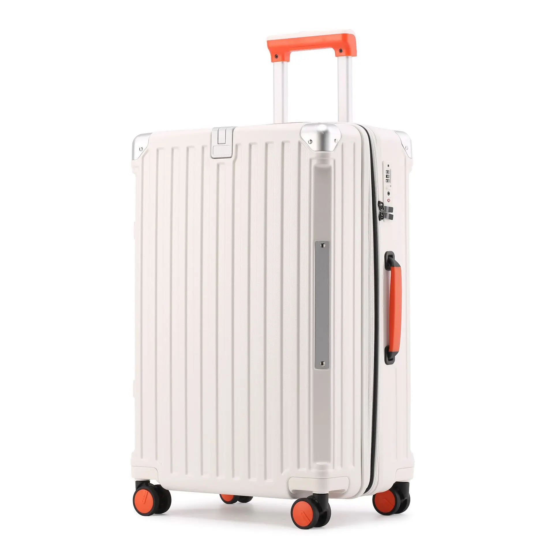 

Multifunctional USB charging cup holder luggage, zipper trolley case