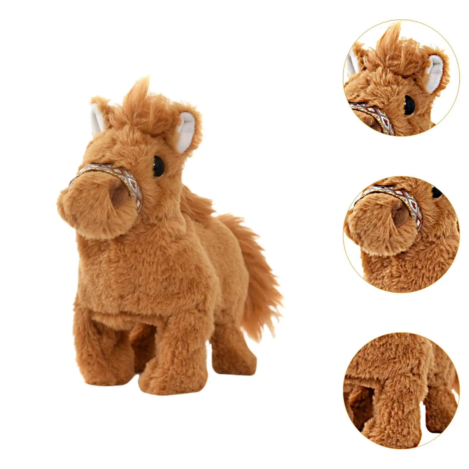 Horse Toy Ornament Shaking Tail Walking Electric Toy for Gifts Kids Toddlers