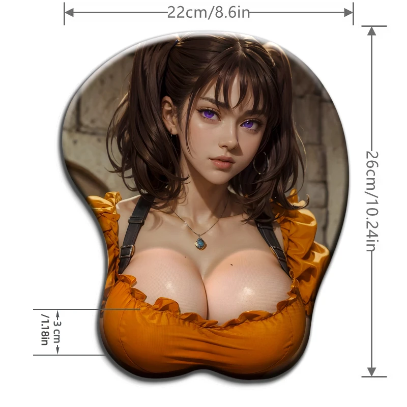 The Sin of Jealousy Diane 3D Mouse Pad Live Action Adaptation of Anime  Ergonomic Mouse Pad for Office Use and Gaming