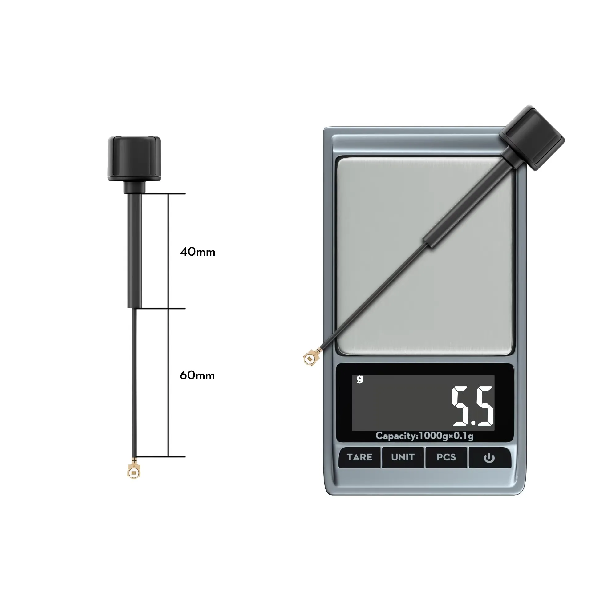 

Flywoo LDS 5.8GHz 1.8dBi FPV Antenna 80mm 120mm 170mm LHCP UFL / SMA Port for RC Drone Quadcopter