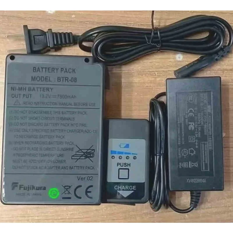 Replacement BTR-06S 08S for FSM-50S 50S 50R 17S 17R Fusion Splicer Welder BTR-06 battery LTR-06L with ac adapter charger