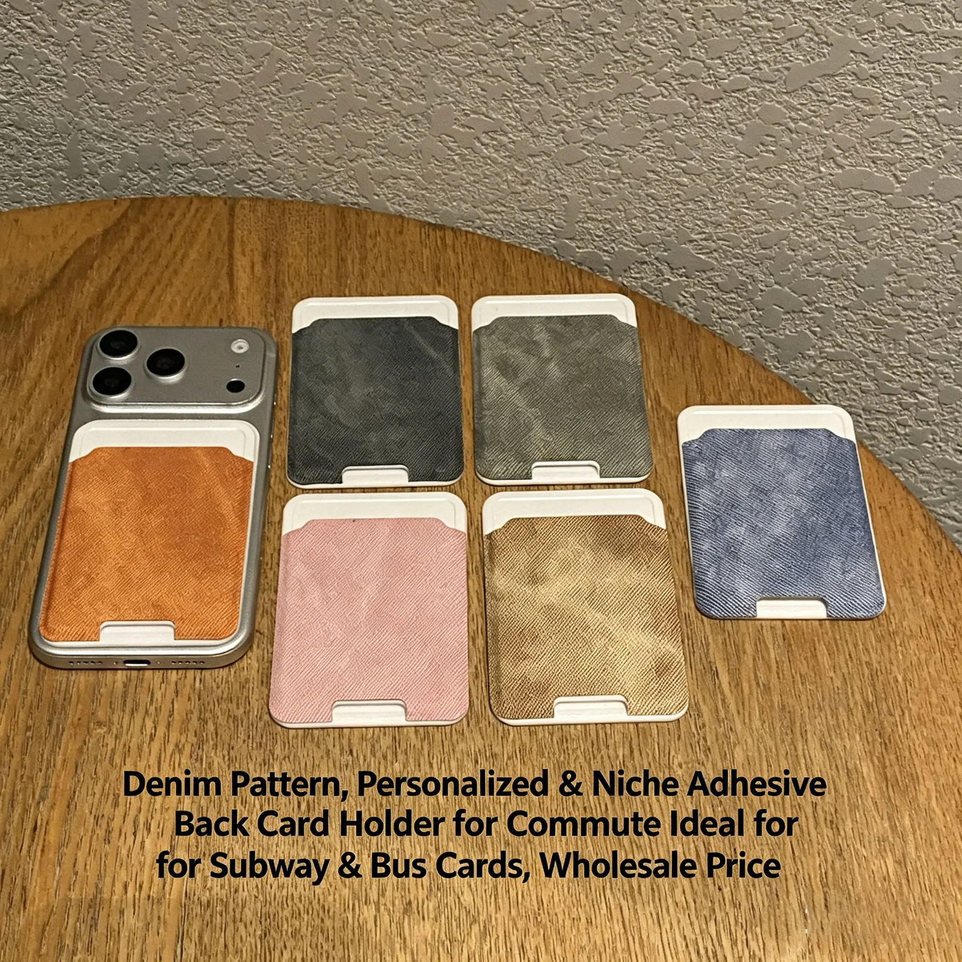 Suede Is Suitable for iPhone Samsung Huawei Xiaomi Vivo Card Holders Access Cards Public Transport Card and Credit Card Wallets