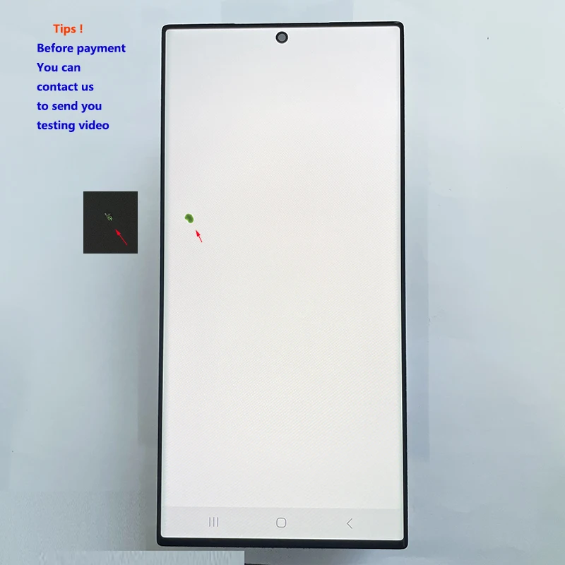 NONE AMOLED 6,8 Zoll mit Defektpunkt für Samsung Galaxy S23 Ultra LCD S918 S918B S918U Display Touch Digitizer Montage 3