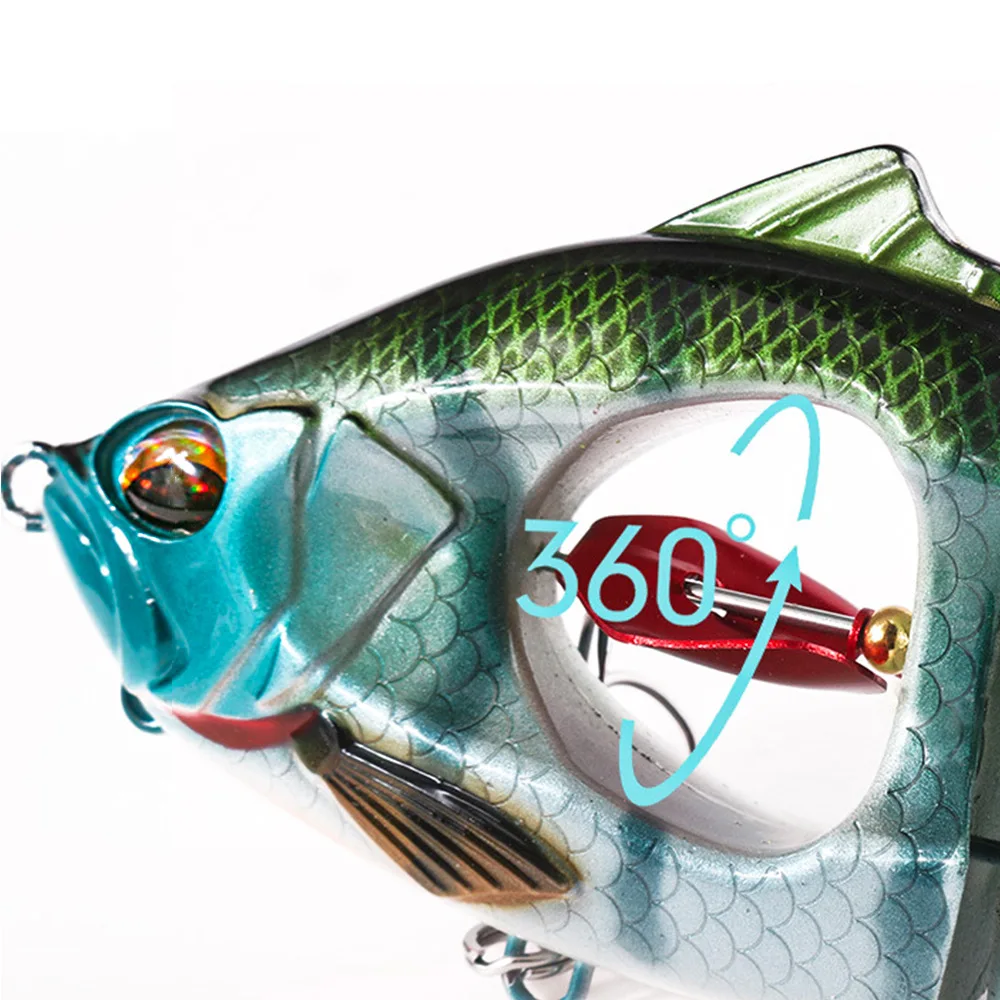 Long Throw Slow Sinking Lure Pencil Lead Dynamic Rotating Propeller Multi Section Swimming Bait Sea Fishing Freshwater Fish Bait