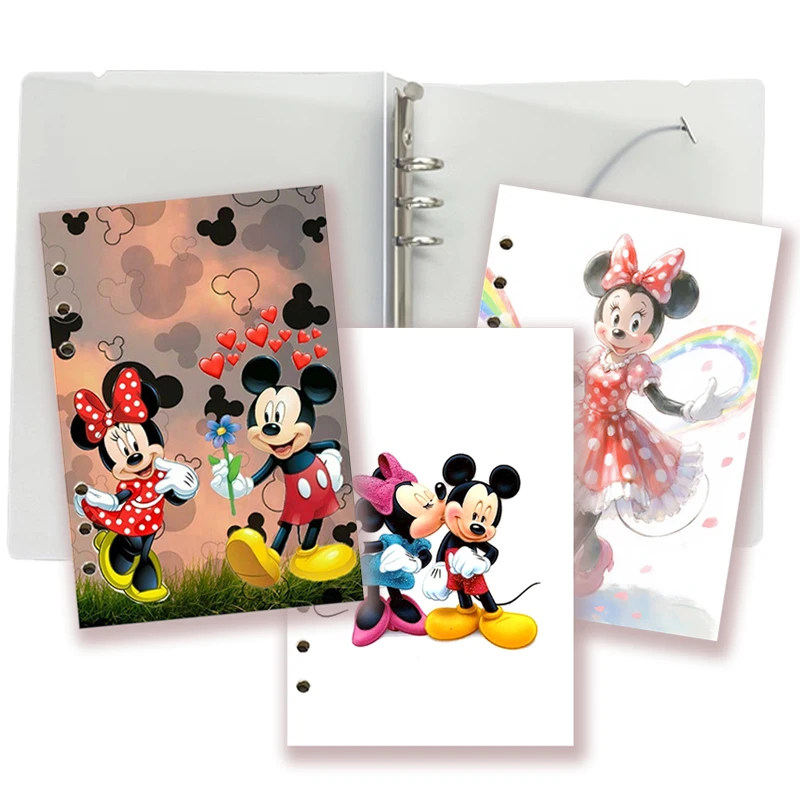 Спиральный блокнот формата А5, мультяшный Микки Маус, Минни, записная книжка с любовью, аниме-фигурки Диснея, еженедельный ежемесячный план, журнал молочных продуктов, список дел