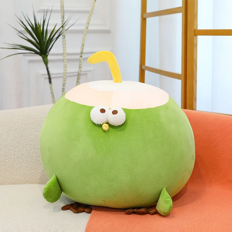 ぬいぐるみココナッツチキンおもちゃ、ぬいぐるみ枕、かわいい柔らかい人形、子供の誕生日、クリスマスプレゼント、大きな抱き心地の良いおもちゃ、完璧な贈り物