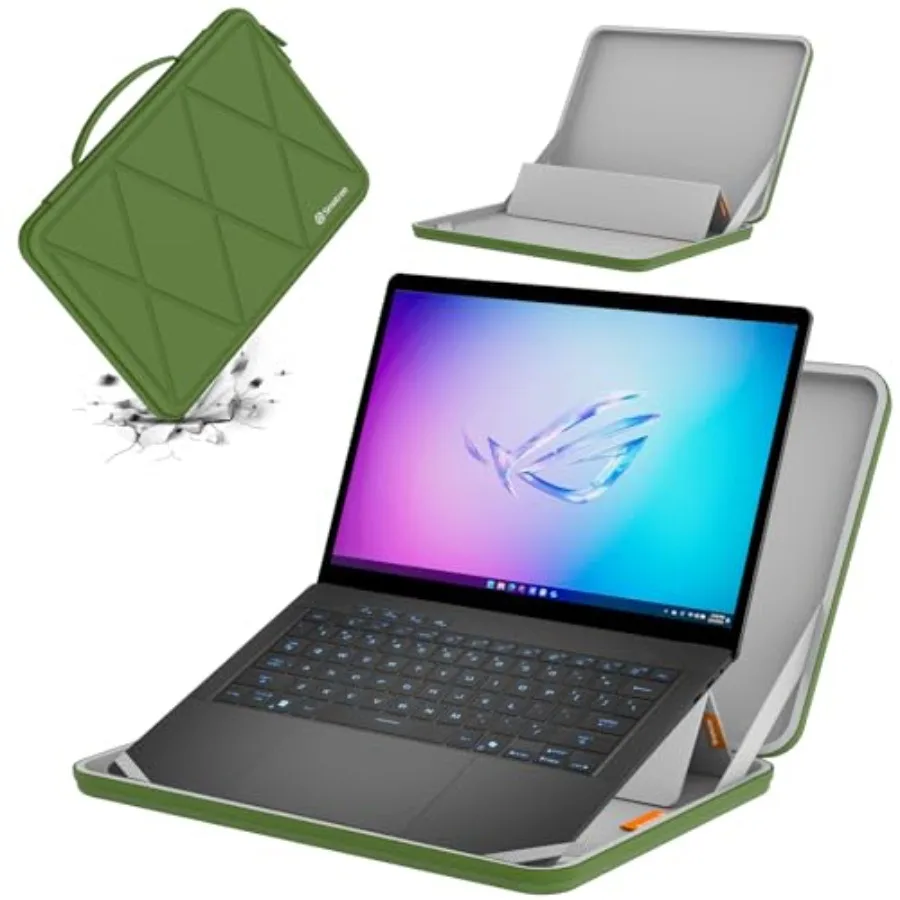 

MS58 Hard EVA Protective Sleeve with Stand Compatible for 14 inch ASUS ROG Zephyrus G14 2026 GU405/2025/2024/2023 for ASUS ROG