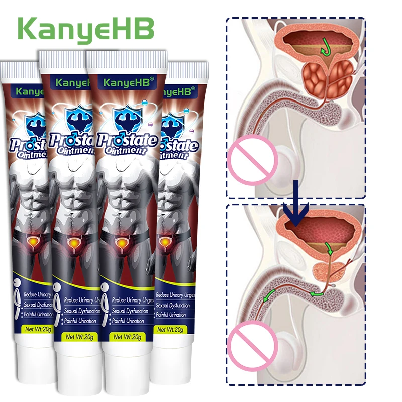 

2/4/6Pcs Prostate Medical Ointment Cure Urethritis Prostatitis Recovery Kidney Function Herbal Medicine Treatment Care Cream