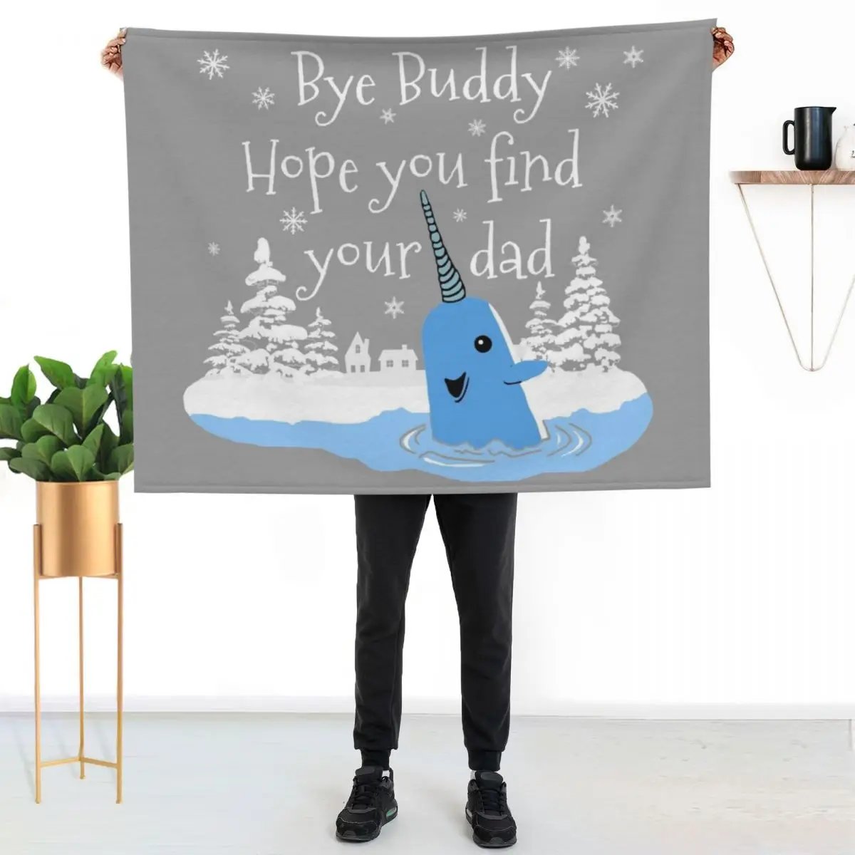 

Bye Buddy Hope you find your dad Throw Blanket Warm Comfortable Blanket for Office Napping