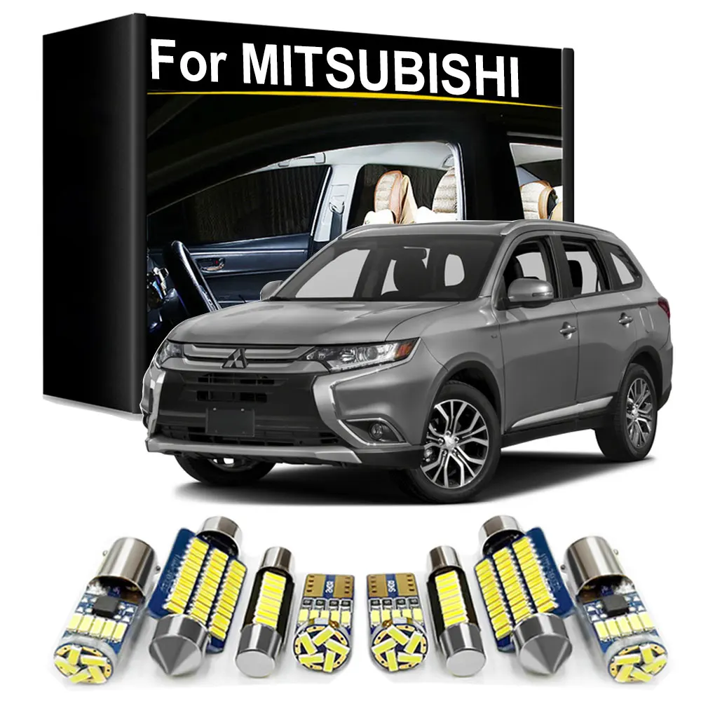 Interior LED Light Kit Canbus For Mitsubishi Pajero Sport Pajero 2 3 4 Outlander Lancer ASX Mirage Eclipse Cross Accessories