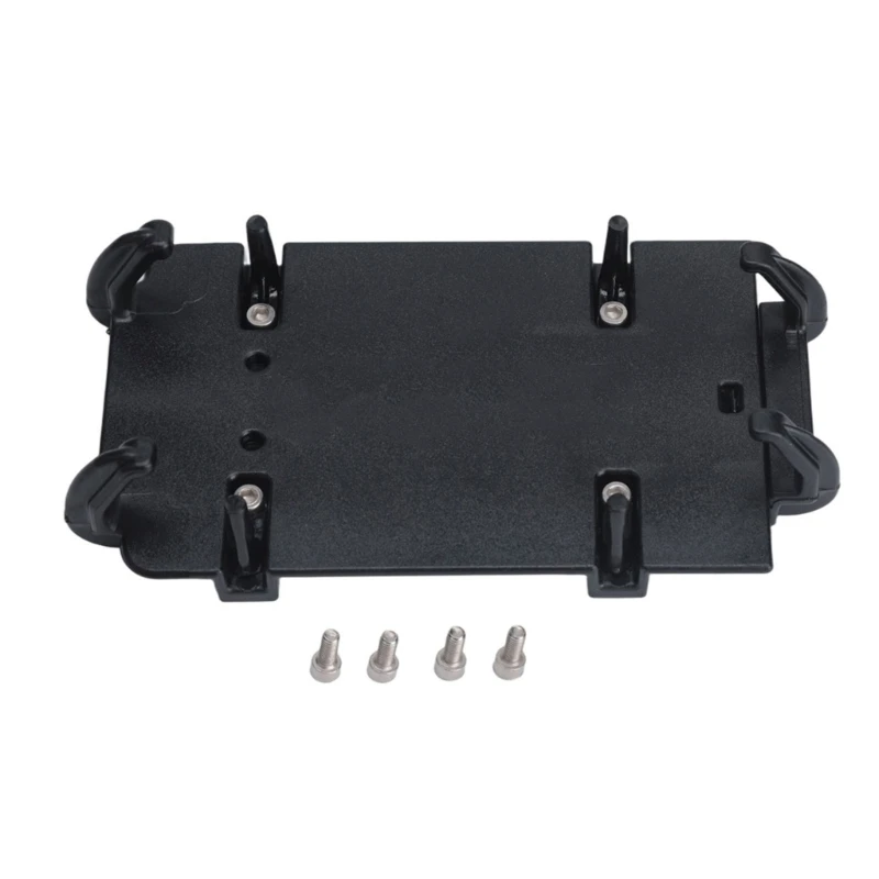 Black Motorcycle Navigation Phone Bracket Mount with Eight-Point Phone Grip, ABS Support for Urban Commuting, Route Viewing,