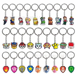 New Paw Patrol Cartoon Figures Kawaii Keychain Cute Doll Keychain Car Pendant Cartoon School Bag Ornaments Stationery Accessorie