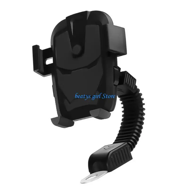 

C7AB 360 Plastic Motorcycle Bike Bicycles Cellphone Holder Handlebar/Rearviews Mount