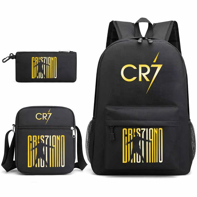 Fashionable and Practical CR7 Youth Ronaldo Backpack Set for Students