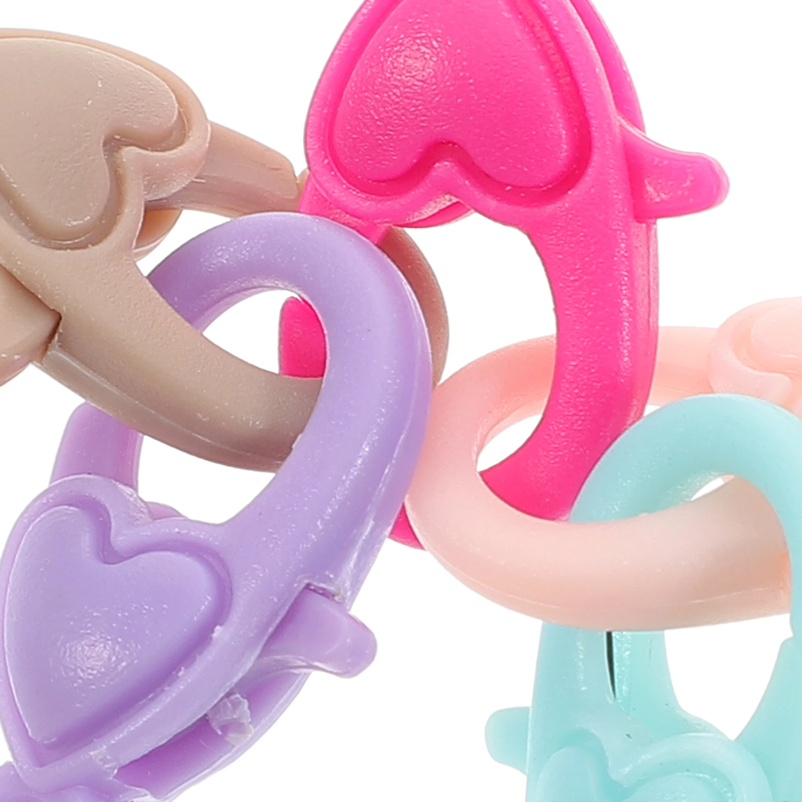 

50pcs Heart Shaped Lobster Clasp Jewelry Making Diy Necklace Buckle Durable Sturdy Easy Install Bracelet Connector Accessories