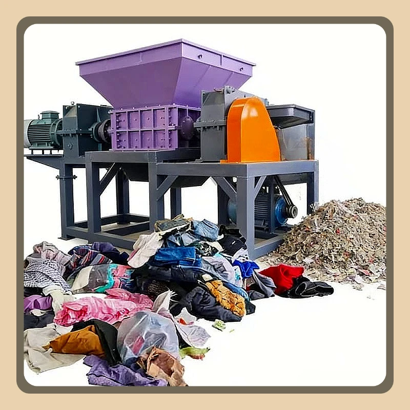 Industrial Double Shaft Shredder for Scrap Metal and Plastic Single Shaft Trituradora with Gearbox Recycling Machine Customized