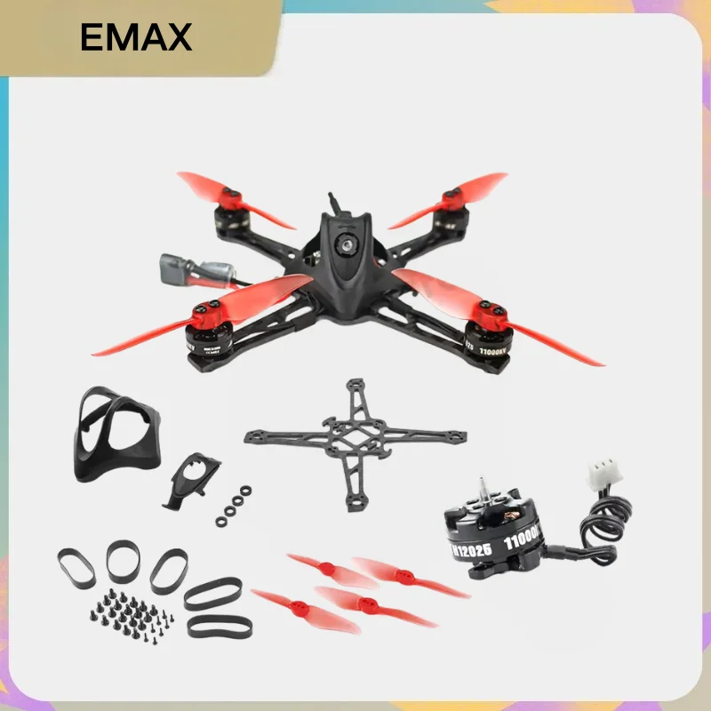 

EMAX Nanohawk X Spare Parts Kit, Canopy TH12025 Motor 11000KV TH1609, 3inch Prop Bottom Carbon Frame Hardware, Repair