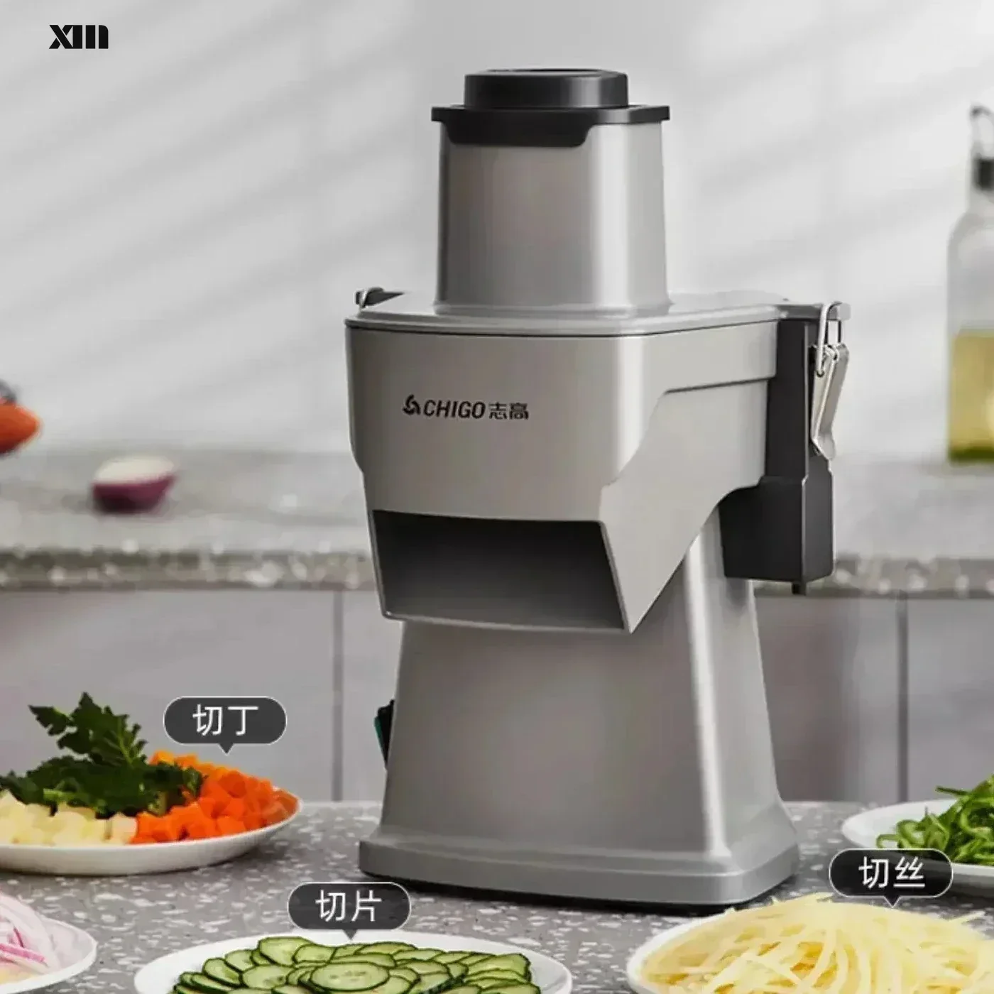 

Chigo electric multifunctional vegetable cutter commercial vegetable dicing machine fruit slicer automatic potato shredding