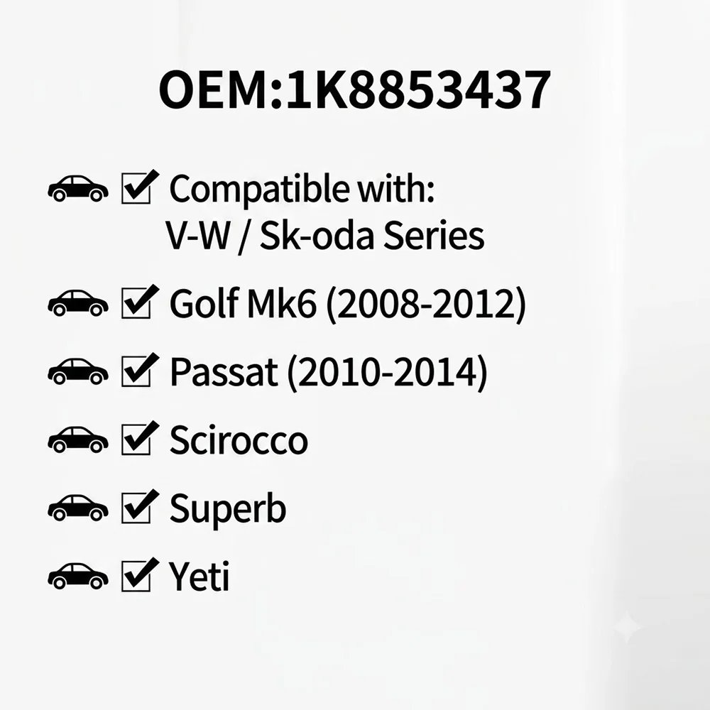 1/2/4 Stück A B C Säulen-Airbag-Emblem-Abdeckung 1K8853437 für VW Jetta A5 A6 MK5 Golf 5 6 7 GTI Passat B6 B7 CC Autozubehör – Detail 7