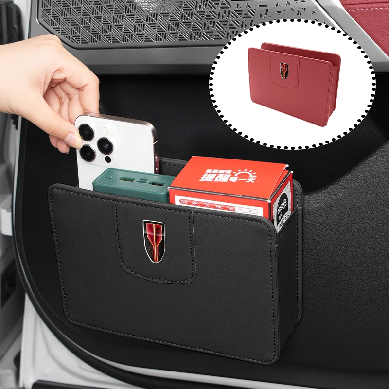 Car Door Storage Bag For Hongqi H5 H6 H7 H9 E-QM5 HS3 HS5 HS6 HS7 E-HS3 E-HS9 LS5