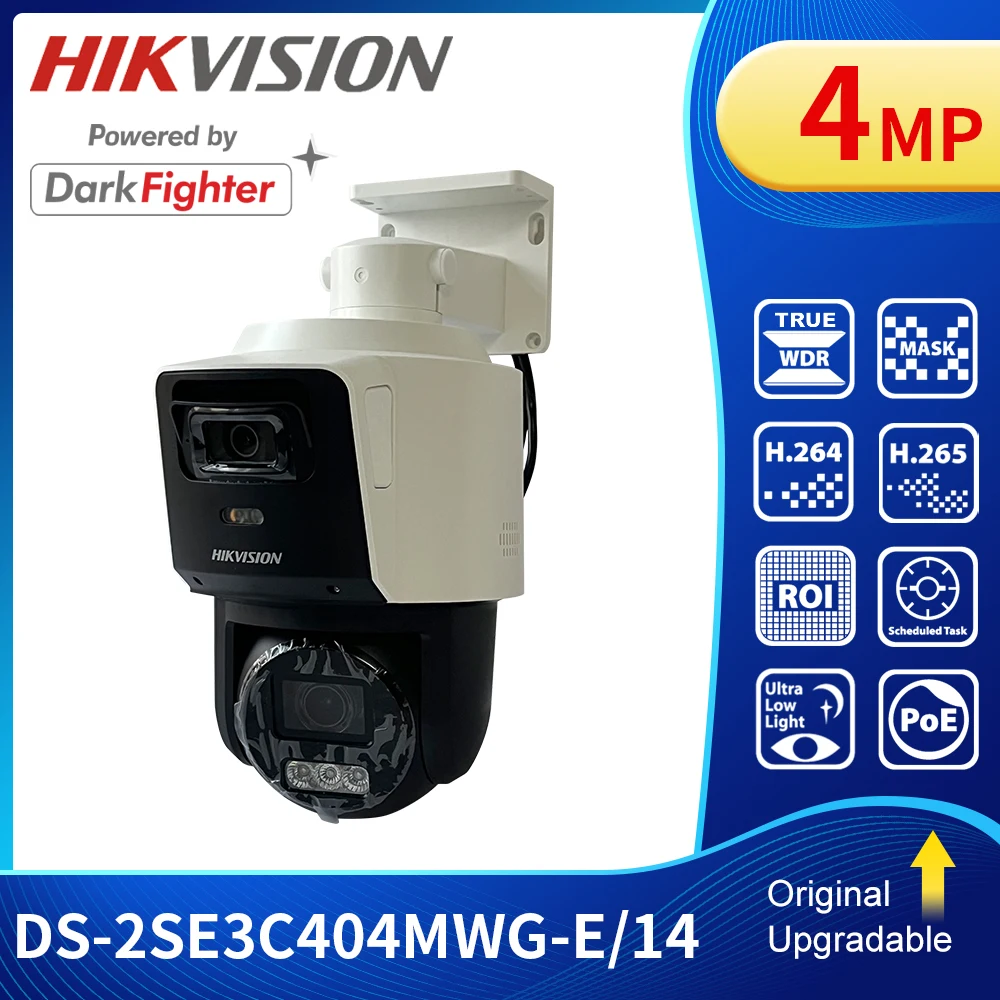 Hikvision DS-2SE3C404MWG-E/14 4MP TandemVu IP Camera 4x IR Network Speed Dome PTZ Camera CCTV