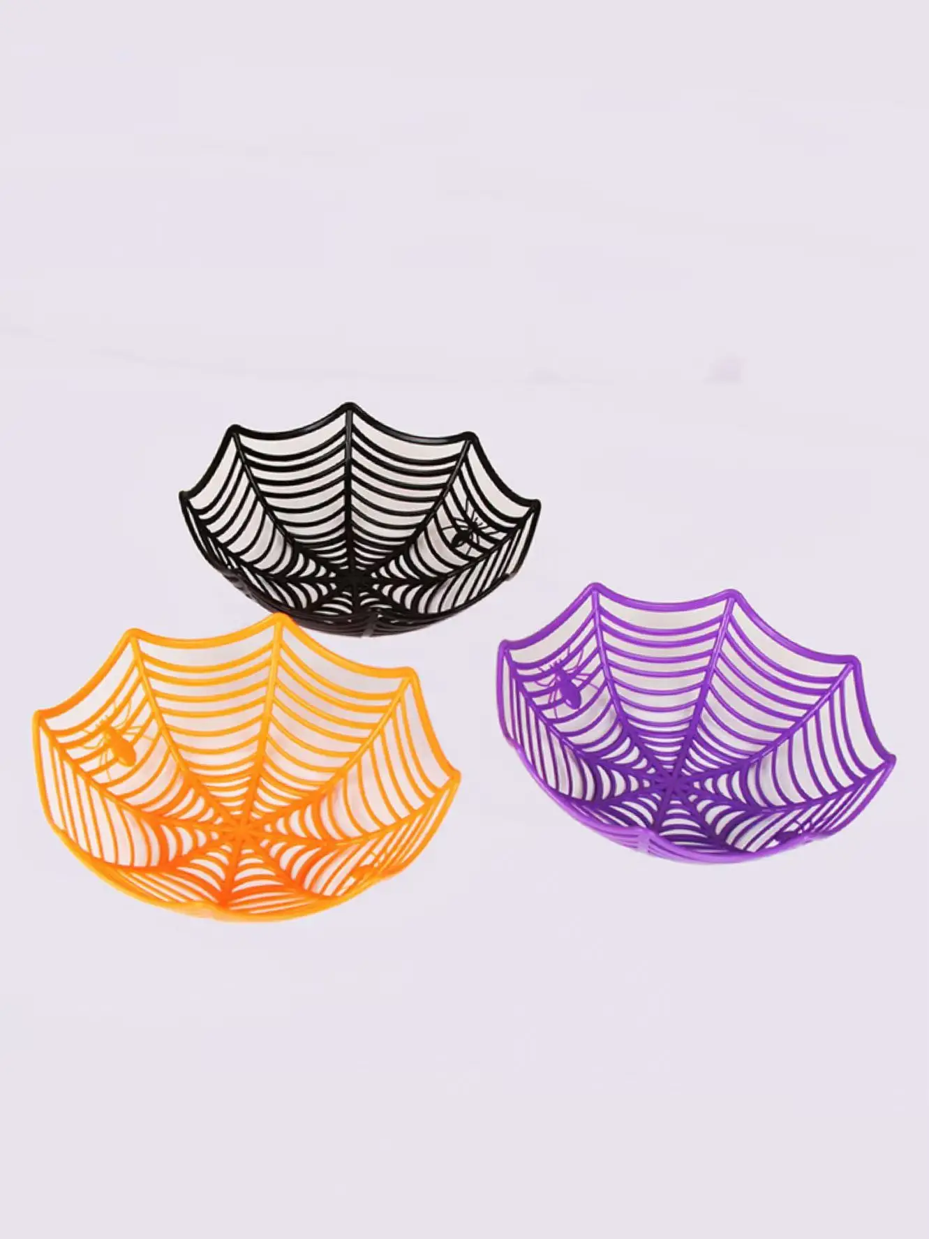 Halloween Spider Candy Basket Fruit Plate, Cartoon Festival Snack Storage Tray, Ghost Day Desktop Ornament