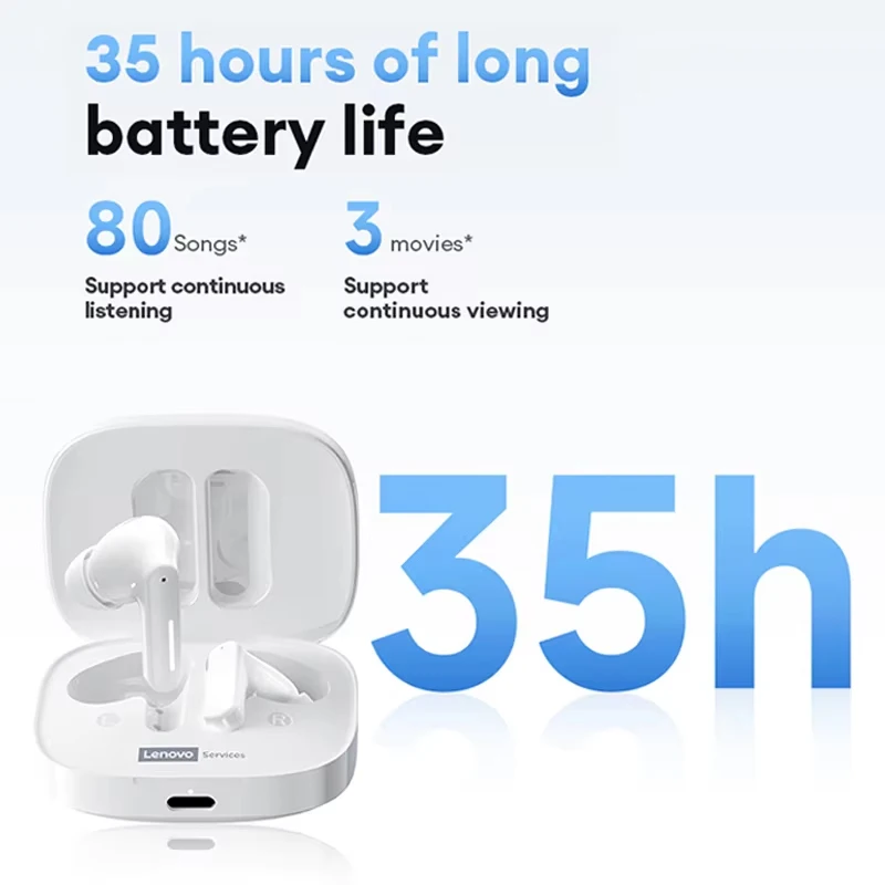 New Lenovo LE209 Wireless Upgrade Bluetooth 6.0 Earphone Noise Canceling Sport Headphones 30H Long Battery Life Headset With Mic