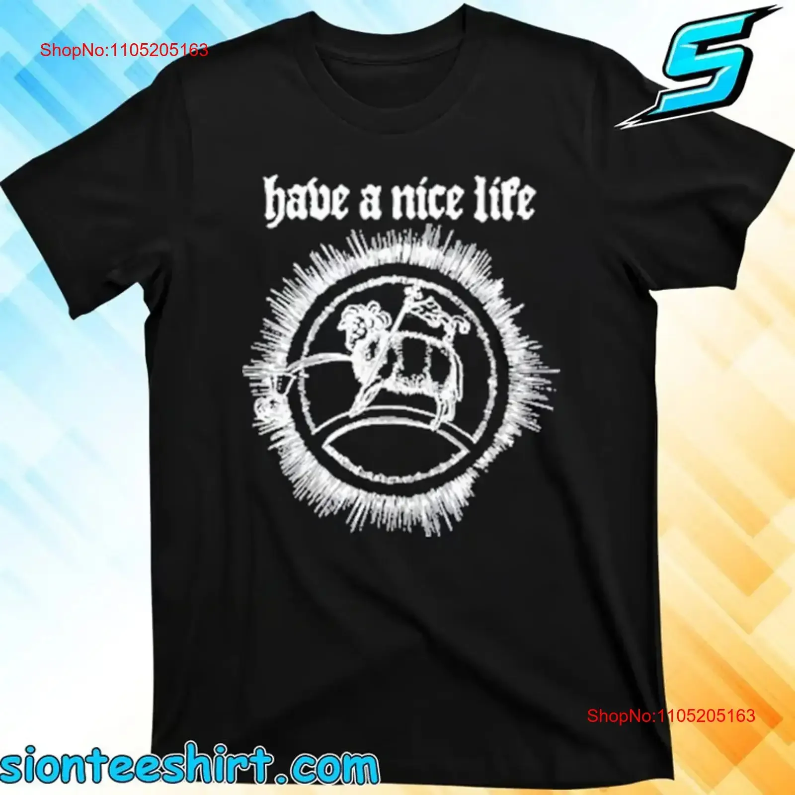 The Flenser Have A Nice Life Goat T Shirt vintage Washed Casual graphic Stretched Top For Everyday Wear Slightly Soft Stylish