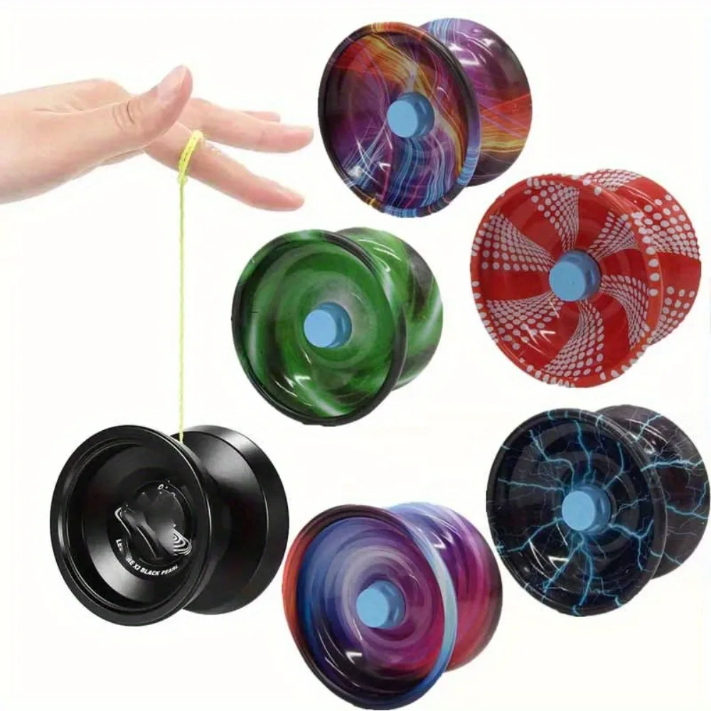 Metal Yo-Yo with Detachable Rope - Beginner-Friendly High-Speed Spinner, Vibrant Random Colors for Outdoor Play