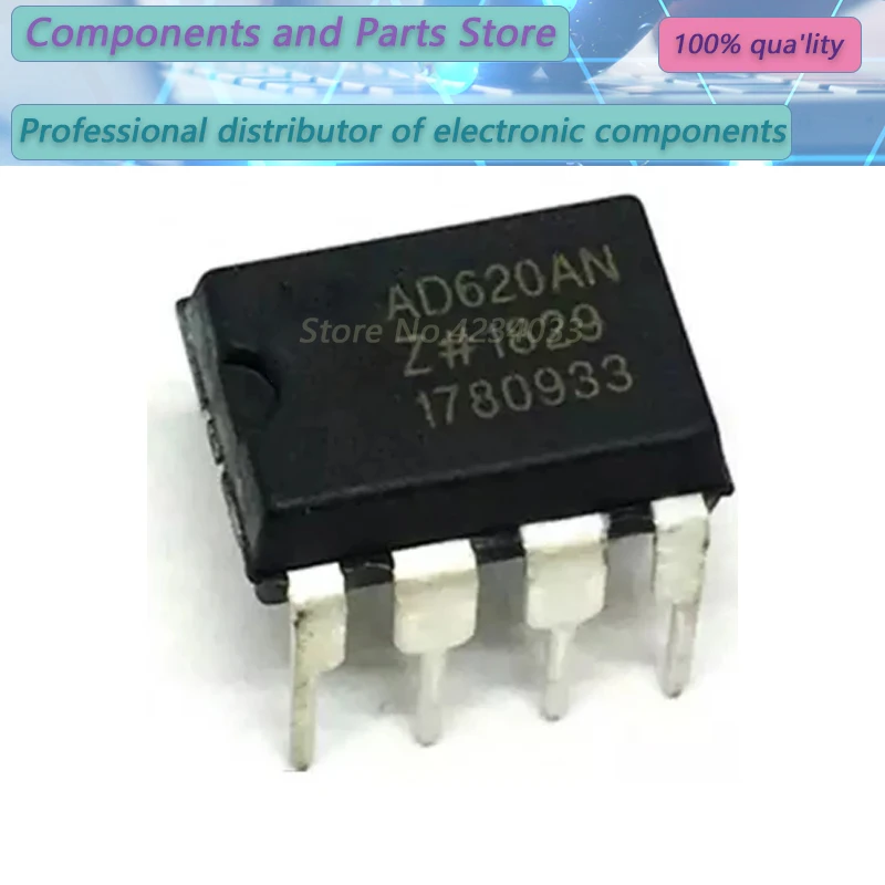 1PCS   AD620ANZ  AD620AN  AD620A  DIP-8  new100%   AD62 0ANZ