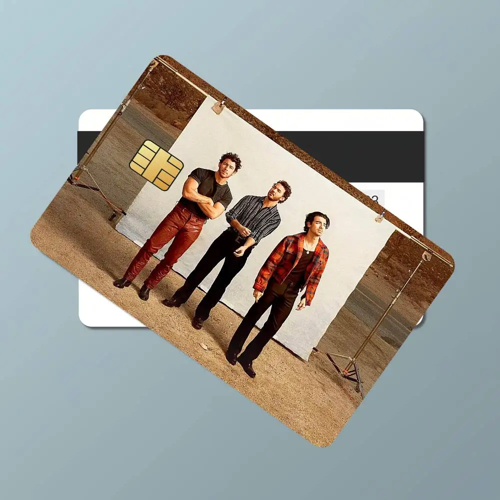 ملصق باند جوناس كول براذرز لبطاقات الائتمان البنكية، ملصقات تمرير الحافلة، ديكور رائع مقاوم للماء، بطاقة 4 قطع #3