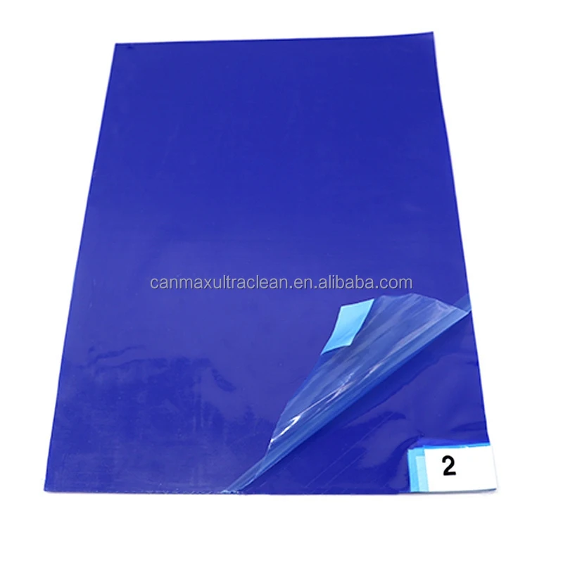 5PCS ISO 9001 LDPE High Adhesive Wheel Sole Cleaning Dust Cleanroom Sticky Mats For Industrial Applications