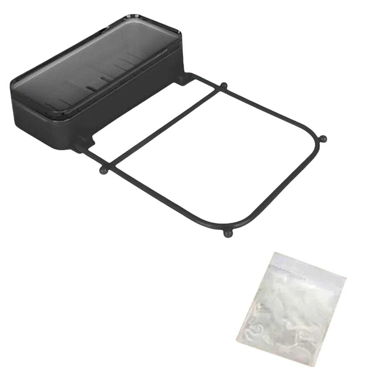 SEMOIC Sink Strainer Foldable Trash Collector with Mesh Bag Suction Cup Sink Drain Strainer Garbage Disposal Filter Bag