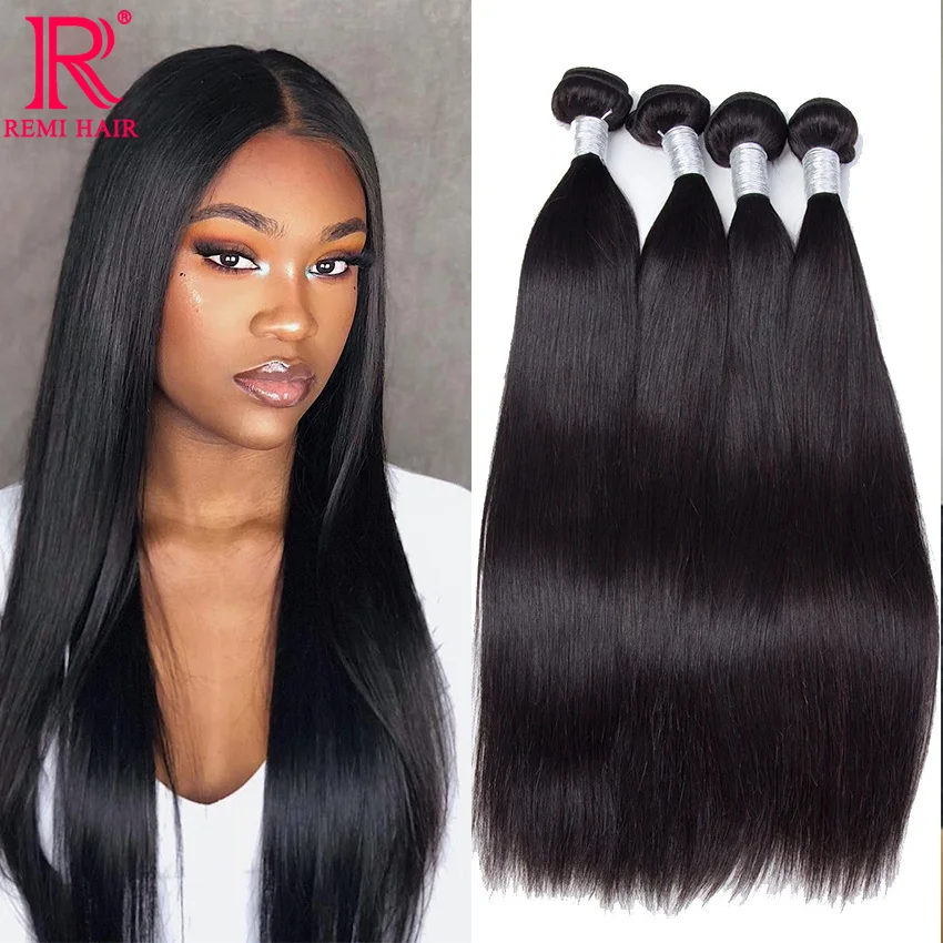 

Real Human Hair Extensions Natural Black Straight Hair Bundles Unprocessed Virgin Hair Weave Bundles Hair Bundles With Weft