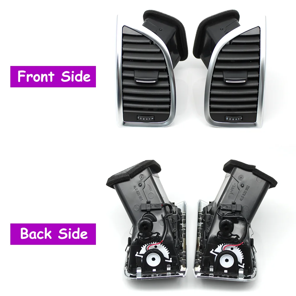 LHD RHD Q7 Car Front Dashboard Left Right Air Conditioning AC Vent Grille Outlet Assembly For Audi 2006-2015 4L0820901 4L0820902