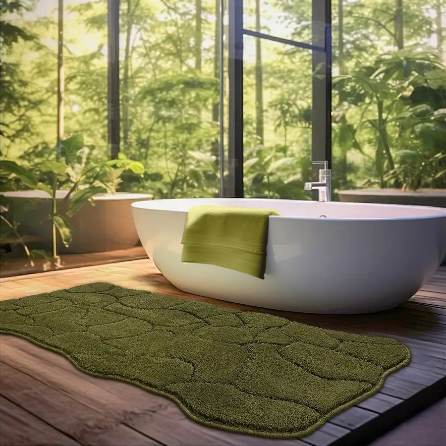 

Large Bathroom Rugs Runner, 24x59 Inches Long Bath Mats Non Slip, Soft Absorbent and Quick Dry Microfiber Bath Rugs for Bathroom