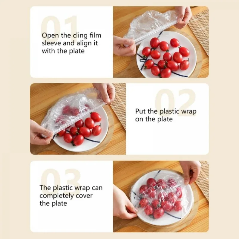Elastic Bowl Covers Reusable Stretch Wraps for Fresh Food Storage Universal Fit for Plates Bowls Containers Kitchen Accessories