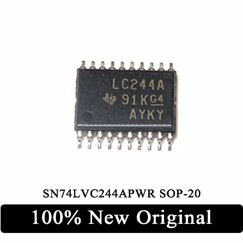 10Pcs 100% New Original SN74LVC244APWR silk screen LC244A original new imported patch TSSOP-20 chip IC In Stock