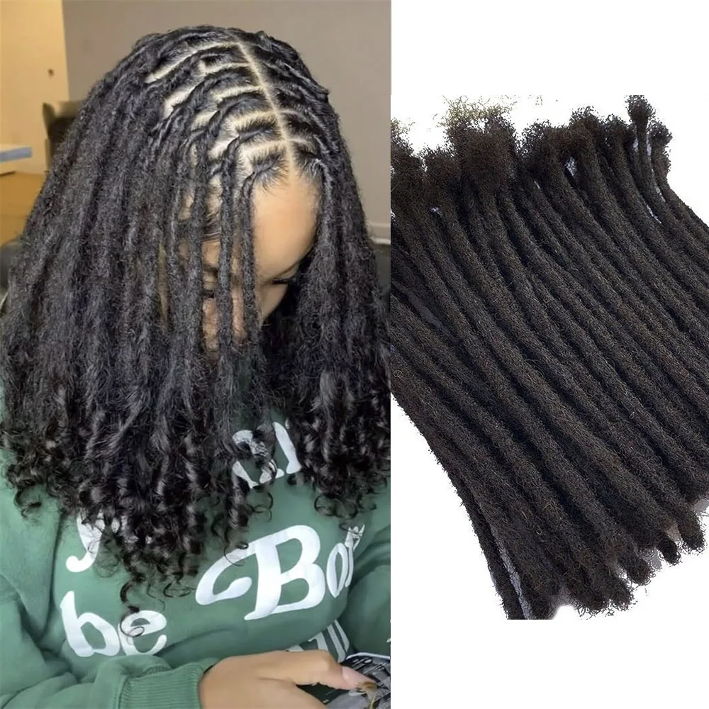 Dreadlocks Locs Crochet Human Hair Extensions For Braiding Remy Crochet Hair Dreadlocks Locs 20 Strands Organic hair