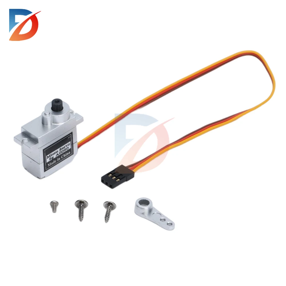 Servo motor 9G 90/180/360 degree full metal gear metal shell digital servo boat model aircraft fixed wing toy robot DIY kit