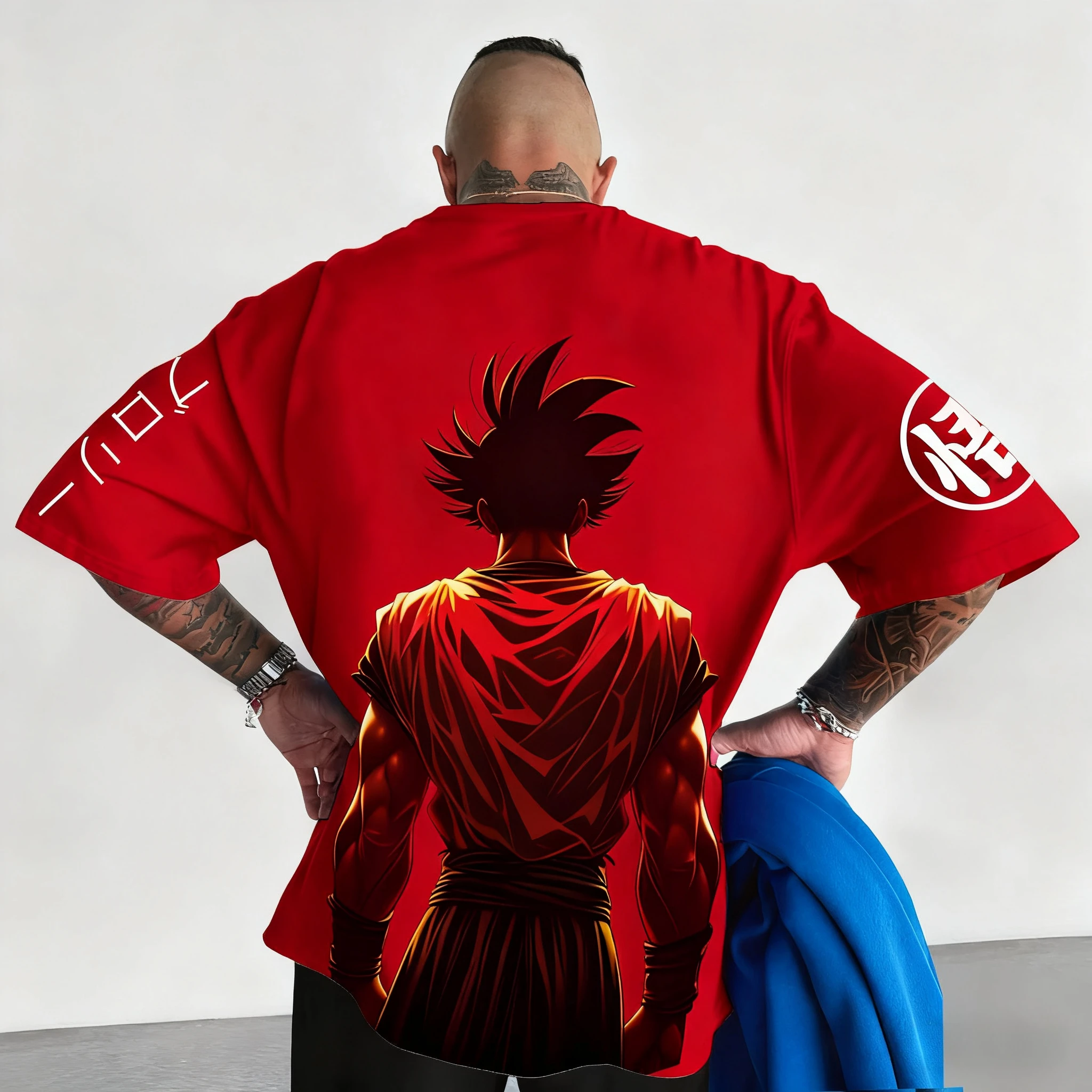 De nieuwste Dragon Ball Anime ronde hals korte mouwen Amerikaanse stijl losse en ademende sport-T-shirts voor mannen en vrouwen ins