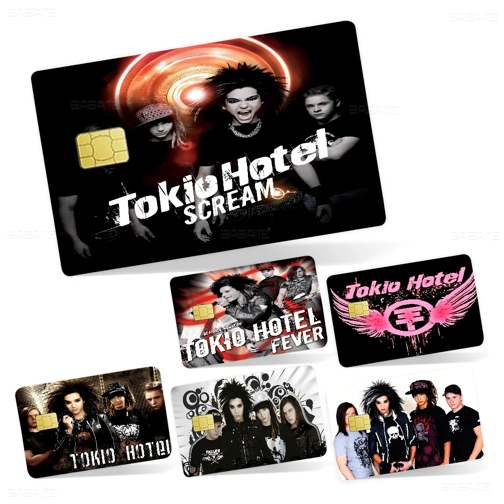 Tokio Hotel Rock Band Bill Kaulitz Anime Cartoon Sticker Film Skin لبطاقة الائتمان وبطاقة حافلة البنك #2