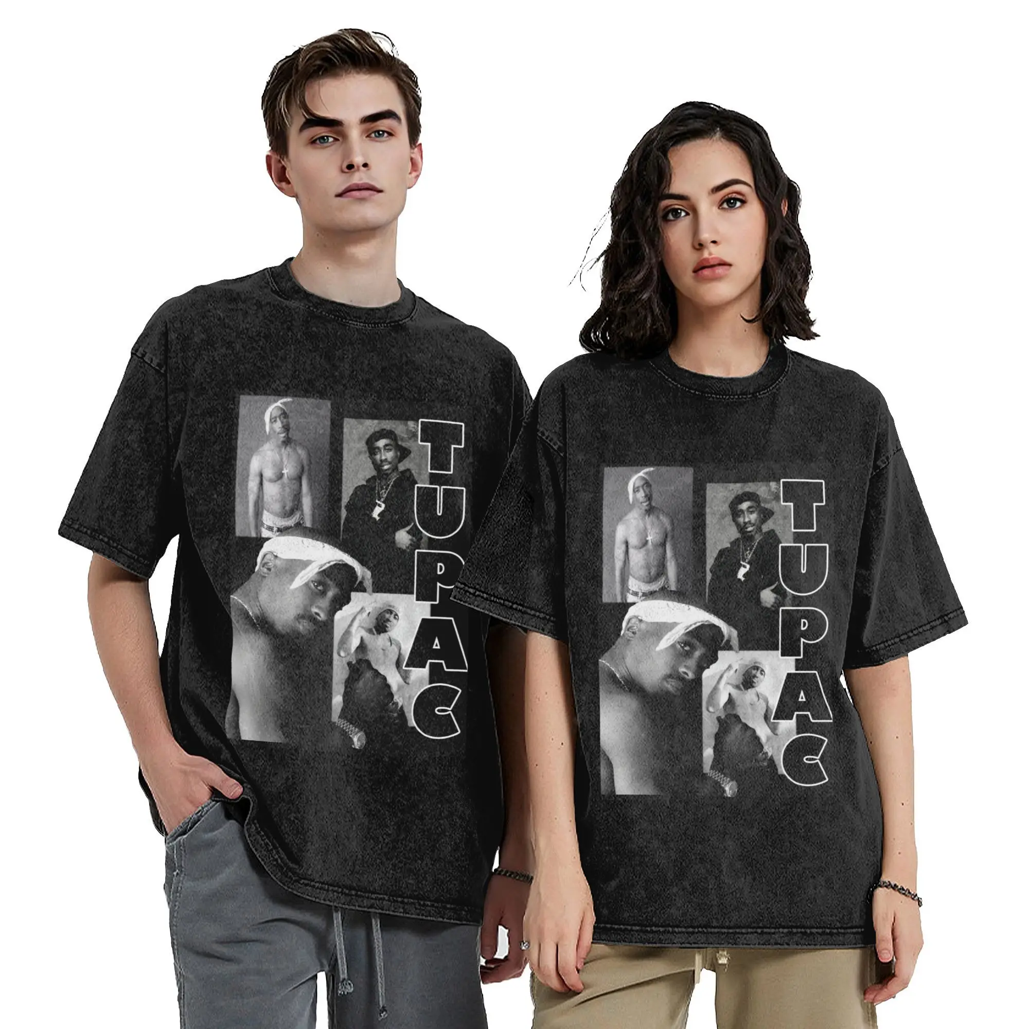 

Poetic Justice Vintage Washed T Shirt 100% Cotton Unique T-Shirts Round Collar Tupac 2pac Hip Hop Tee Shirt Clothing Graphic